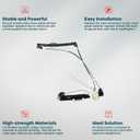 FINDAUTO Power Window Regulator Front Left Driver Side fit for 2002-2005 for Mini Cooper Without Motor