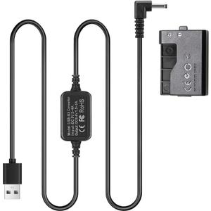 TKDY LP-E10 Dummy Battery, ACK-E10 USB Cord Continuous Power Supply Kit, for Canon EOS Rebel T7 T6 T5 T3, Kiss X50 X70 X80 X90, EOS 1100D 1200D 1300D 1500D 2000D Digital Camera.