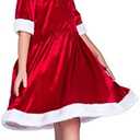 EraSpooky Girls Christmas Santa Claus Costume Dress Suit,Large