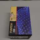 kemooie Outdoor Christmas Net Lights, 198 LEDs 9.8FT x 6.6FT Net Light, Connectable 8 Twinkle Modes Hanging Mesh Lights for Garden Bush Window Christmas Decorations (Blue&White)