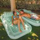 Float Joy Tanning Pool Floats Adult Inflatable Tanning Bed for Backyard Lake Floats Tanning Pool Lounger Sunbathing Pool