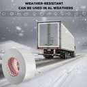 SWRT Reflective Tape 2 Inch x 160 Feet DOT-C2 Shining Star Fade Resistant White Reflective Tape Outdoor Waterproof Strong Adhesive Safety Warning Tape Reflector Conspicuity Tape for Trailer Truck Bike