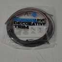 Art3d 20ft Outside Vinyl Corner Trim Peel and Stick for Tile and Wall Edges, Furniture Decoration Black