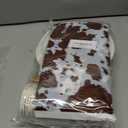 Highland Cow Decorations, 142Pcs Cow Print Plates and Napkins Party Supplies, Brown Cow Birthday Party Decorations Tableware Cups Tablecloth for Cow Baby Shower Farm Cowboy Theme Party