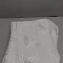 VISIONTEX Sheer Curtains 54 inch Length 2 Panels Set, White Voile Crushed Vine Leaves Embroidery, Rod Pocket Embroidered Window Drapes for Living Room and Bedroom, 54" x 54"