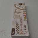 Wooden Kids Bow and Arrow Set - Safe for Ages 3+, Indoor & Outdoor Archery Gift Toys for Children, Boys & Girls, Includes 5 Arrows, 5 Fruit Targets, 1 Cotton Quiver