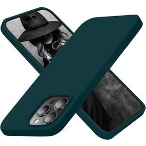 Cordking Designed for iPhone 14 Pro Max Case, Premium Liquid Silicone Shockproof for iPhone 14 ProMax Case with [Soft Anti-Scratch Microfiber Lining], 6.7 inch, Teal