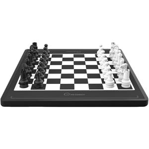 Chessnut Move Robotic Chessboard with Plastic Pieces, Self-Moving Pieces Simultaneously, Full Piece Recognition, Built-in Chess Engine, Voice Control & Video Integration