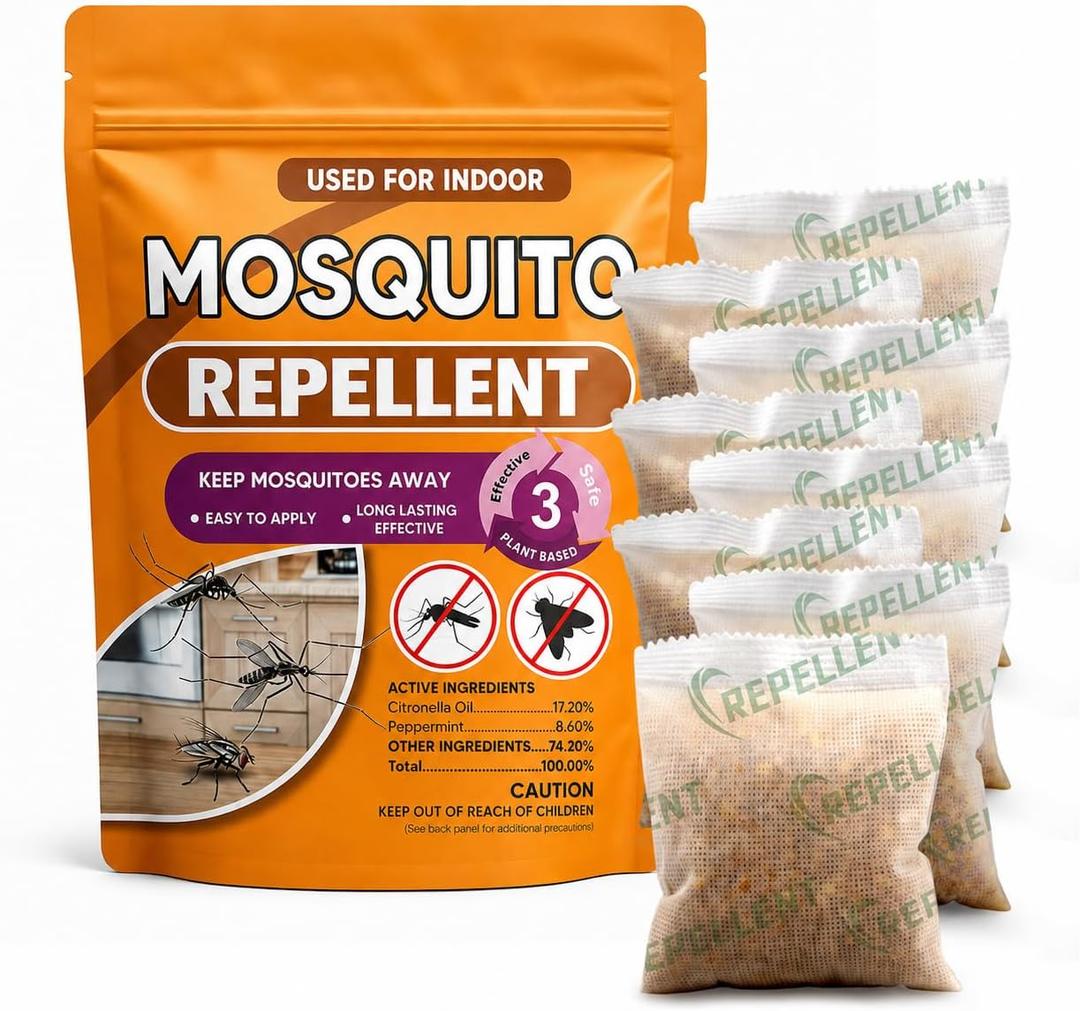 Mosquito Repellent, Mosquitoes Repellent Indoor, Keep Mosquito Away, Covers 120 sq ft of Space,Safe for People and Pets, Perfect for Patio,Bedroom,Garden,Camping-8P