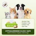 PawSono Hypoallergenic Pet Wipes for Dogs, Cats & Small Animals, 400 Coun | Quick Clean & Deodorize Paws, Butt, Eyes, Face & Fur | Daily Grooming Wipes | Extra Large & Thick | Coconut Scented
