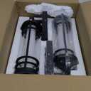 Outdoor Wall Lantern, Dimmable Wall Lights Fixture with 5 Color Temperatures, 15" Modern LED Sconce Waterproof Porch Lighting with Clear Glass for House Garage Doorway Patio, 2Packs