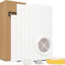 Sliding Door Portable Air Conditioner Seal Kit Compatible with 5.9 inch Hose, Max Length 94.5, Sliding Door AC Vent Kit with Vent Screen, Weather Stripping, Window Lock for Patio Sliding Door