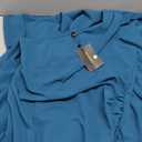 WOOSEA Women's One Shoulder Sleeveless Split Bodycon Mermaid Evening Cocktail Long Dress (X-Large, Teal Color)