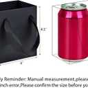 HUAPRINT 30 Pack Black Gift Bags with Ribbon Handles,4x2.75x4.5 inch Paper Bag Bulk for Shopping Party Favor Merchandise Business Wedding Craft Retail Holiday
