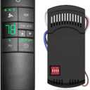 3-Speed Universal Ceiling Fan Remote Control Kit for Hampton Bay, Replacement for Home Decorators Collection Harbor Breeze Hunter, with Timer Light Dimmer, 2AAZPHD3/HD3 KUJCE10320/TR222A