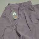 FUNYYZO Women's Wide Leg Pants High Elastic Waisted in The Back Business Work Trousers Long Straight Suit Pants, S