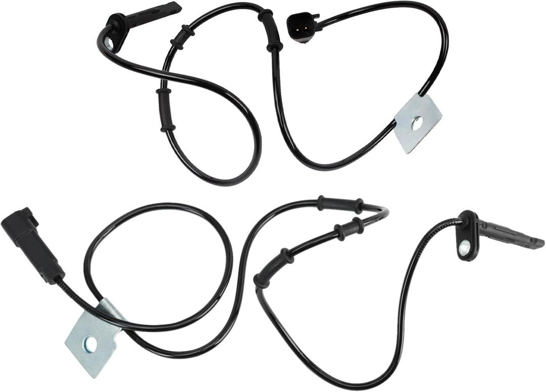 TRQ Front ABS Wheel Speed Sensor Set Compatible with 2010-2017 Chevrolet Equinox GMC Terrain
