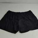 Women's Plus Size Swim Shorts High Waisted Bathing Suit Bottoms Long Swimsuit Board Short Tankini Trunks with Pocket (3X, Black)