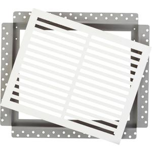CliqueElite 14"x8" Magnetic Air Return Vent by Luxairy Vents - Flush Mount, Removable Cover, Durable & Paintable, for Ceilings & Walls, Drywall Compatible, Easy Access Panel
