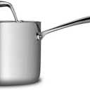 Tramontina Signature Tri-Ply Clad Stainless Steel 2-Quart Sauce Pan with Lid, Induction-Ready, Dishwasher-Safe, NSF-Certified, Made in Brazil