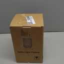 LightRound Table Lamp for Bedroom, Cordless Small Bedside Lamp, Touch Dimmable Rechargeable Lamp Battery Operated with Amber Glass Shades for Night Stands, Living Room, Desk, Bulb Included