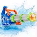Electric Big Gatling Squirt Water Gun for Kids Adults - High Power Automatic Water Blaster with Large Capacity, Outdoor Summer Pool Long Range Water Toys Fight Games for Kid Age 8-12 Year Old