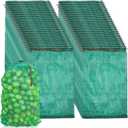 50 Pcs Extra Large Mesh Produce Bags 70 lbs Reusable Onion Bags Sacks Vegetable Storage Bags 21 x 32 Drawstring Fresh Mesh Onion Bag Washable Net Bag for Onions Potato Firewood Crawfish