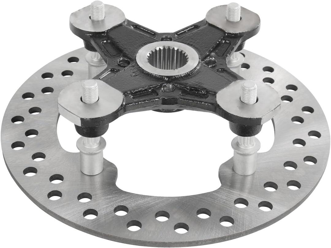 Front/Rear Wheel Hub & Studs & Brake Rotor Compatible with Can Am Outlander Renegade 450 500 570 650 800 850 1000 2012-2021