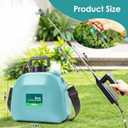 Battery Powered Sprayer 2 Gallon, 2025 Upgraded Electric Weed Sprayer with 3 Spray Forces, Battery Indicator, Rechargeable Handle,4 Mist Nozzles,23.6" Retractable Wand,Shoulder Strap, for Lawn&Garden