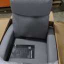 Sweetcrispy Recliner Chair Fabric Recliner Sofa No Massage, Home Theater Seating with Lumbar Support, Adjustable Push Back Overstuffed High-Density Sponge Reclining for Living Room, Slate Gray (27.2"D x 34.3"W x 38.6"H, Grey)