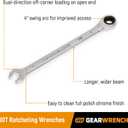 GEARWRENCH 3/4" 4 Degree Swing Arch 12 Point Ratcheting Combination Wrench 