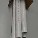 White Tension Curtain Rods 41-146 In Extra Long Outdoor Patio Curtain Rods No Drilling Adjustable Heavy Duty Tension Rods for Windows Bathroom Living Room Curtains, Rod Diameter 1.26In