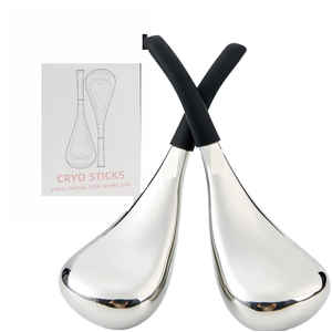 Cryo Sticks Facial Skin Care Beauty Tools, Stainless Steel Massage Ice Globes & Face Roller for puffiness, Wrinkles and Dark Circle