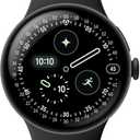 Google Pixel Watch 4 (45mm) - Android Smartwatch with Heart Rate and Sleep Tracking - 40-Hour Battery - Fitness Tracking - Google AI - Matte Black Aluminum Case - Obsidian Active Band - Wi-Fi
