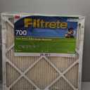 Filtrete 25x25x1 AC Furnace Air Filter, MPR 700, MERV 8, Tough on Pollen, Easy on Airflow, 3-Month Pleated 1-Inch Electrostatic Air Cleaning Filter, 4-Pack (Actual Size 24.81 x 24.81 x 0.81 in)