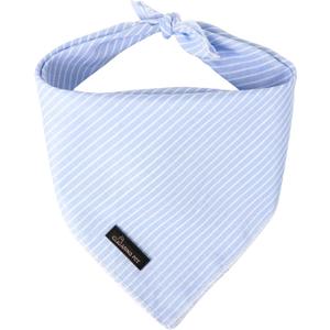 ARING PET Summer Dog Bandana-Cute Blue Dog Bandanas, Comfortable Pet Scarf Dogs Triangle Bibs for Small to Large Boy Girl Dogs and Cats (Large (Pack of 1))