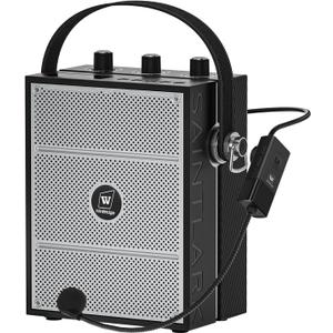 Voice Amplifier, Portable PA System with Wireless Headset Mic & Speaker, 50W Bluetooth Portable Microphone and Speaker for Teachers, Public Speaking, Events, Hands-Free Megaphone with Strap - S98