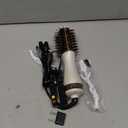 Travel Blow Dryer Brush in one, Dual Voltage 110V-240V Mini Hot Air Brush, Hair Trends Nano Titanium 2 Inch One Step Hair Dryer and Styler Volumizer Oval Shape (50 mm, White & Rose Gold)