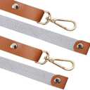 Crossback Apron with Pockets x2,Split Apron with Adjustable Straps,M-XXL (Beige)