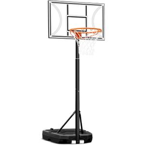 Seray Kids Basketball Hoop Outdoor, 3 FT- 9 FT Adjustable Pool Basketball Goal, 32 in Backboard Indoor Portable Basketball Hoop for Youth/Teenagers/Adults in Backyard/Driveway (White)