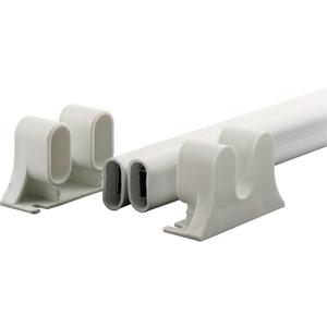 Prime-Line K 5167 36 In. L Steel Reinforced White Vinyl Push Bar for Hinged Swinging Screen Doors (Single Pack)