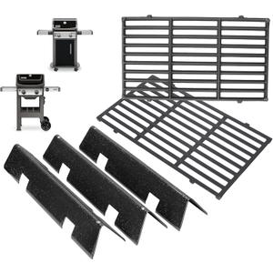 Spirit Grill Parts for Weber GS4 Spirit II/I 200 SER E210 S210 E220 S220 Accessories for Weber GS4 Spirit 2 Grill Parts Replacement Grill Grates 7637 7849, Webber Flavorizer Bars 7635 69796 3400301