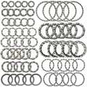 12 Kinds of 5 Sets Bike Ball Bearing Headset Retainer Crank Caged Wheel Ball Dia 4mm to 8mm 1/6" to 1/3" OD 20mm to 50mm ID 11mm to 42mm Repair Accessories 60 pcs