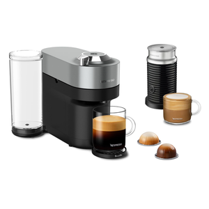 Nespresso Vertuo Pop+ Deluxe Coffee and Espresso Maker by Breville with Milk Frother, Titan 