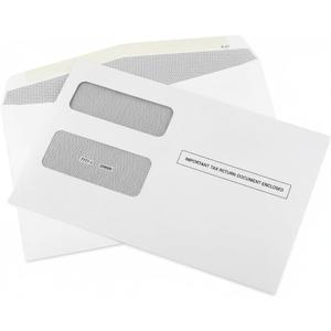 1099 MISC Tax envelopes, Double-Window Security Envelope for 1099 income Misc And 1099-R & DIV - INT, 1095 C Tax Form,5 5/8 Inch x 9 Inch, Gummed Flap, 25 Form Envelopes