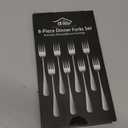 Gold Dinner Forks Set, 8-Piece 8 Inch PVD Gold Stainless Steel Cutlery Forks,Golden Metal Fork for Home Party Or Wedding,Dishwasher Safe Golden Table Fork Set