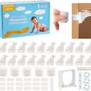 20 Pack Magnetic Cabinet Locks Baby Proofing - Baitiny Child Proof Cupboard Drawers Latches - Adhesive Easy Installation