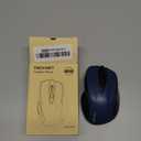 TECKNET Wireless Mouse, 2.4G Ergonomic Optical Mouse, Computer Mouse for Laptop, PC, Computer, Chromebook, Notebook, 6 Buttons, 24 Months Battery Life, 2600 DPI, 5 Adjustment Levels (Blue)