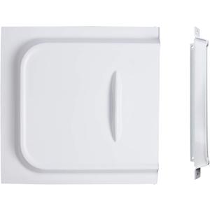 RVMATE Screen Door Slide with Slide Stop, 12" Panel for RV, Trailer, Camper, Motor Home, White