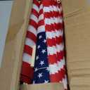 Pack of 100 American Flags with wood Stick, 12x18 Inch American Flags for outside, US Flags/American Hand Held Stick Flags with Kid-Safe Spear Top, Perfect for Patriotic Decorations, Parades, Veteran Party,4th of July decorations